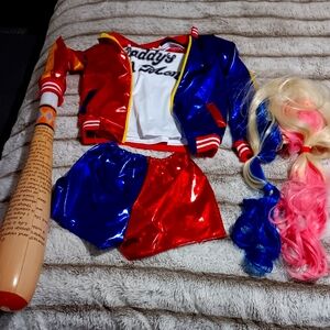 Harley Quinn Suicide Squad 6 piece outfit~child 7/8
